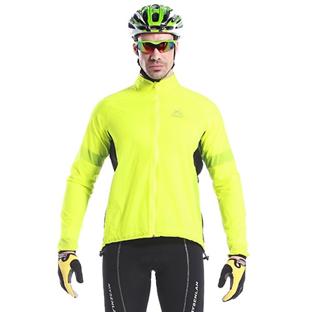  Mysenlan Men's Cycling Jacket Bike Jacket Top Waterproof Windproof Quick Dry Sports Polyester Mountain Bike MTB Road Bike Cycling Clothing Apparel Bike Wear