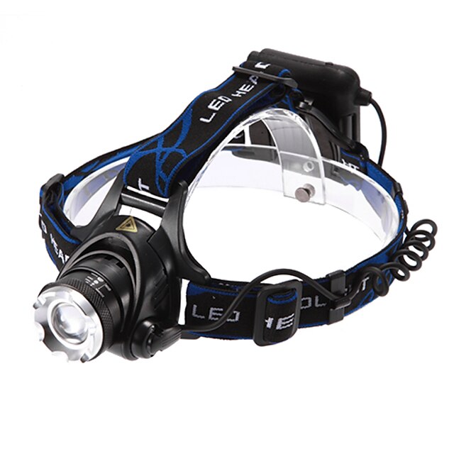  Headlamps LED 1200 lm 3 Mode Waterproof / Adjustable Focus / Rechargeable Multifunction