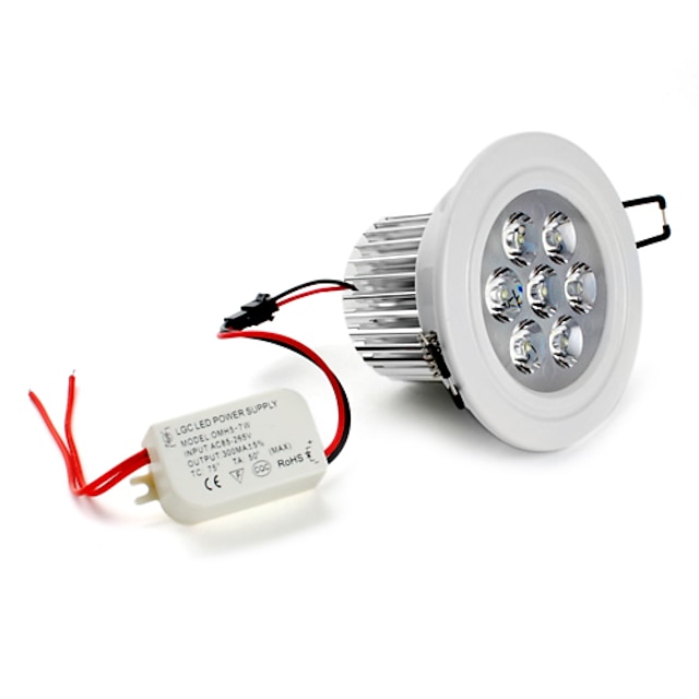  5500lm LED Ceiling Lights LED Recessed Lights Recessed Retrofit 7 LED Beads High Power LED Natural White 85-265V