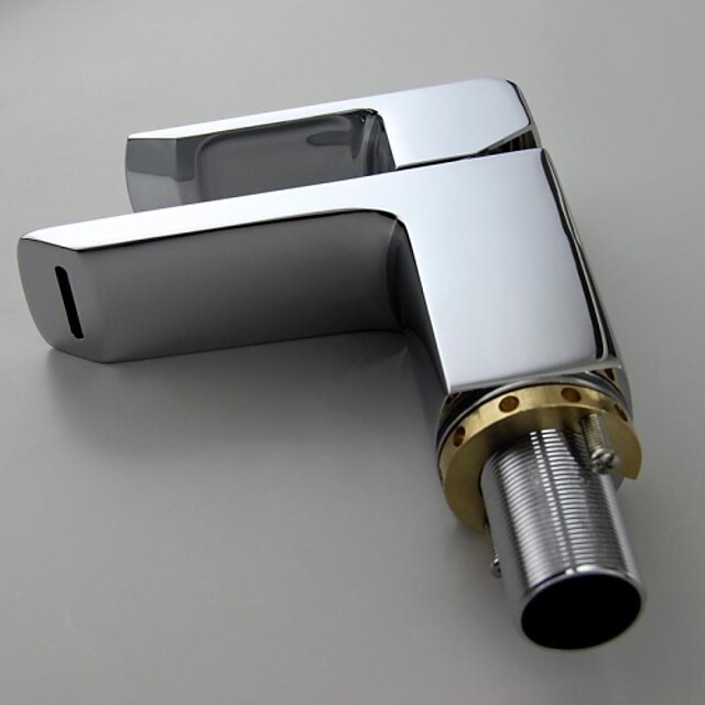 Baño grifo del fregadero - FaucetSet Cromo Conjunto Central 1 Orificio