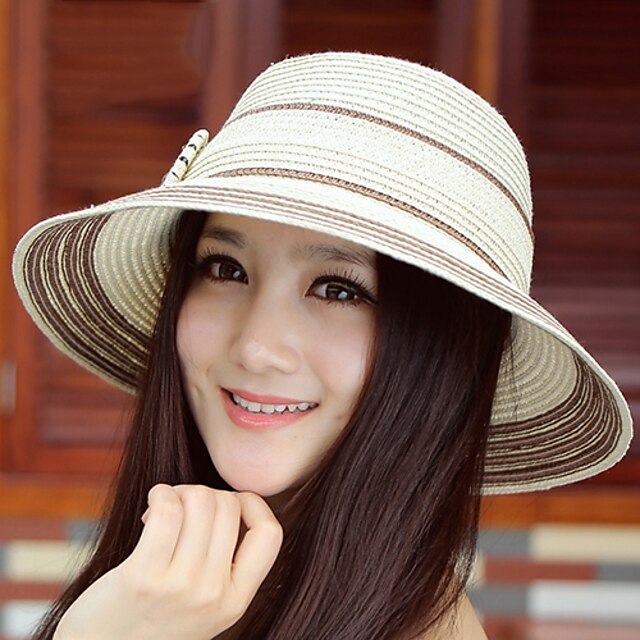  Naisten Kauneus Muoti Pitkin Säädettävä Paper Beach Hat