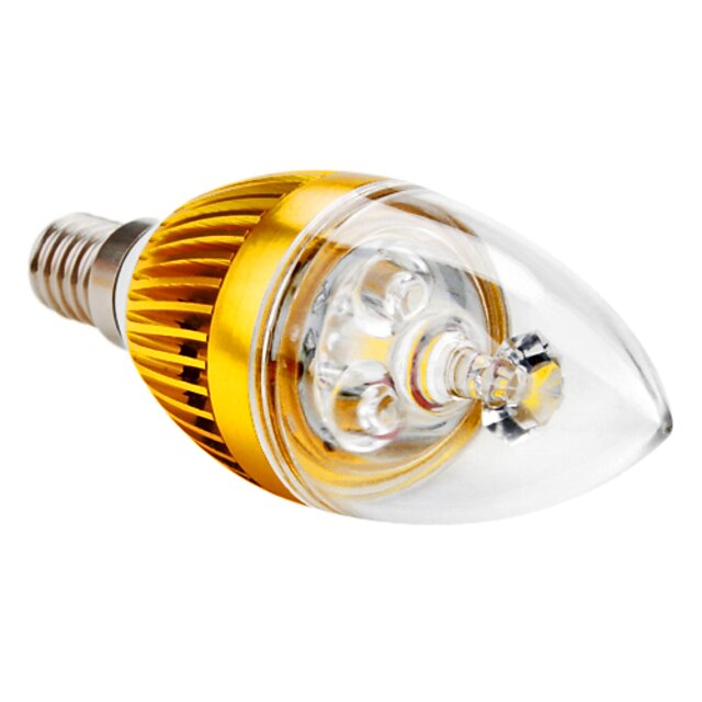  Ampoules Bougie Décorative Blanc Chaud C E14 3 W 3 LED Haute Puissance 300 LM K AC 85-265 V