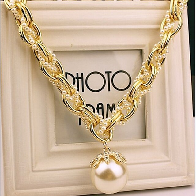  Miisa Женская Очаровательная Pearl Висячие Ожерелье cxt51248