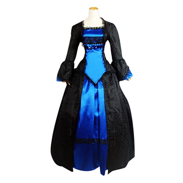  Victorian Medieval 18th Century Vacation Dress Dress Party Costume Masquerade Prom Dress Women's Costume Vintage Cosplay Party Prom Long Sleeve Lolita Ball Gown