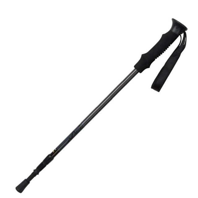   Retractabil 3-secțiunea durabil fibra de carbon Drumeții Stick Trekking Pole - Negru