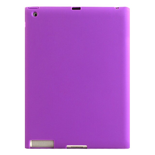  étui en silicone de chocolat haricots pour Apple iPad 2 de 2ème génération (violet)