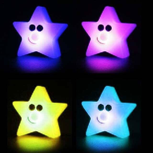  Star Rotocast Color-changing Night Light(Random Color)