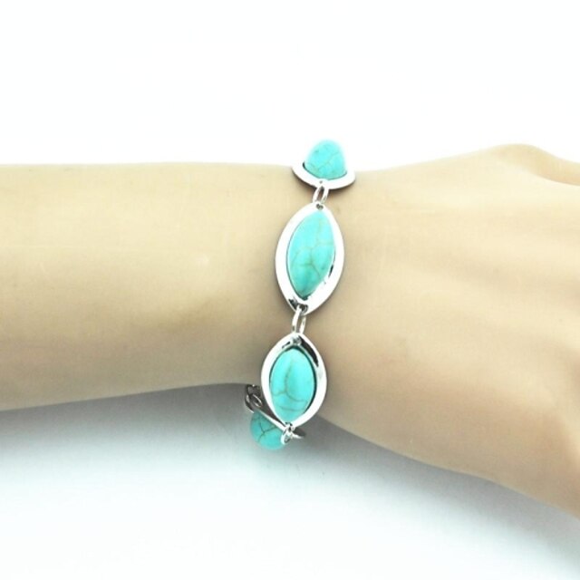  Women's Vintage Bracelet Turquoise Alloy Jewelry For Party Daily