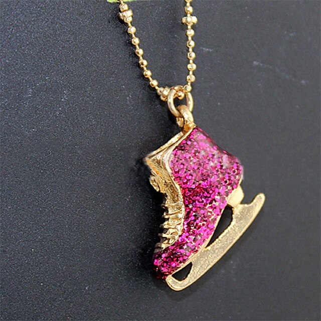 Women's Pendant Necklace Dainty Ladies Personalized Unique Design Acrylic Rhinestone Alloy Gold / Pink Necklace Jewelry For Party Birthday Gift Daily Casual Sports
