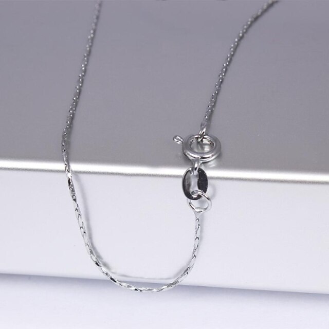  Women's Chain Necklace Ladies Fashion Alloy Silver Necklace Jewelry For Wedding Party Daily Casual