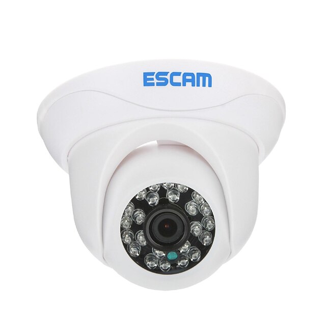  Escam Escargot QD500 H.264 Dual Stream 3.6MM jour / nuit étanche caméra IP dôme et de soutien de détection mobile