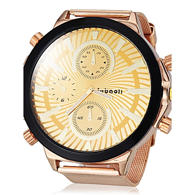  JUBAOLI Men's Wrist Watch Aviation Watch Quartz Gold Hot Sale Analog Charm Classic - Black Gold One Year Battery Life / SSUO LR626