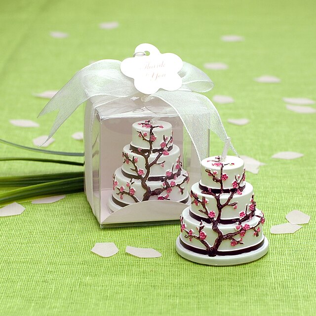 fleurs de cerisier gâteau de conception bougie faveur