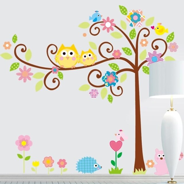  Frankie ™ DIY decorativi Cartoon albero Stickers può essere rimosso