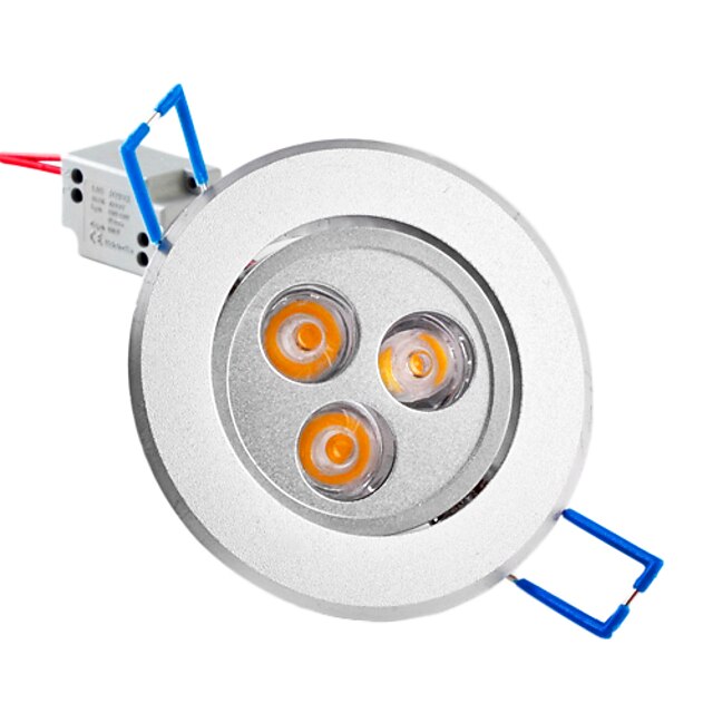  250lm LED Recessed Lights / LED Ceiling Lights Recessed Retrofit 3 LED Beads High Power LED Warm White 85-265V