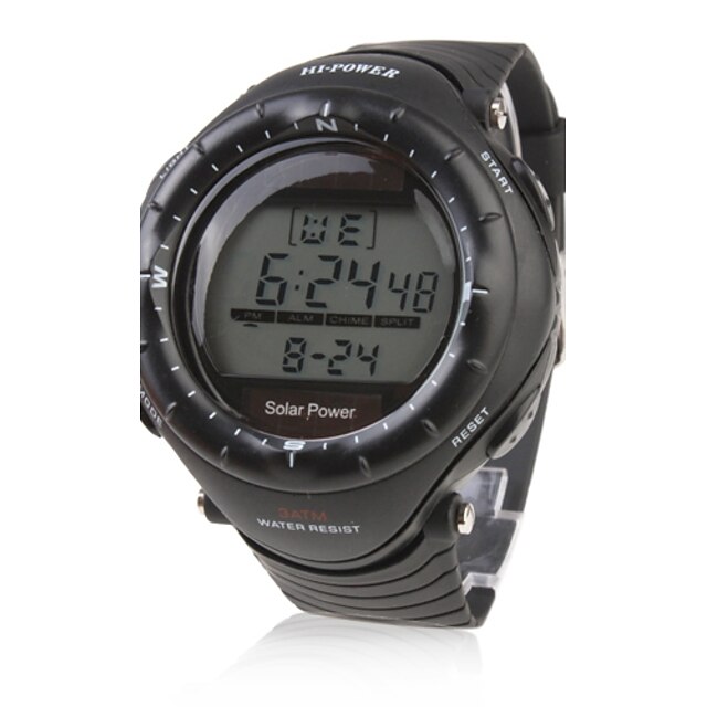  Men's Watch Sports Solar Powered Multi-Function Luminous Back-light Cool Watch Unique Watch Fashion Watch