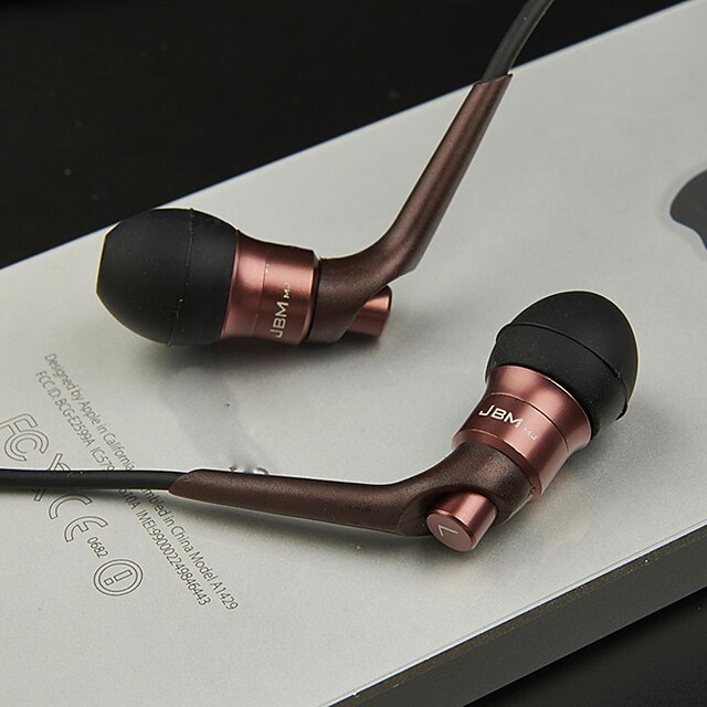  JBM-6600 3.5mm Hi-Fi In-ear Earphones Microphone Earphones for iPhone  And Others 3.5mm Device