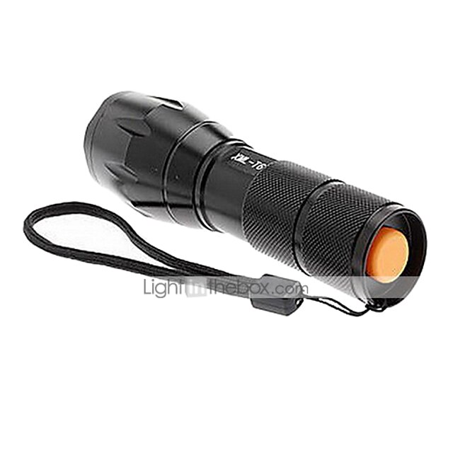  UltraFire A100 LED Flashlights / Torch LED 2000/1200/1600 lm 5 Mode LED with Battery and Charger Zoomable Nonslip grip Rechargeable