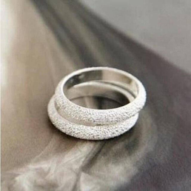  Band Ring Argintiu Aliaj femei Modă 1 buc M / Pentru femei
