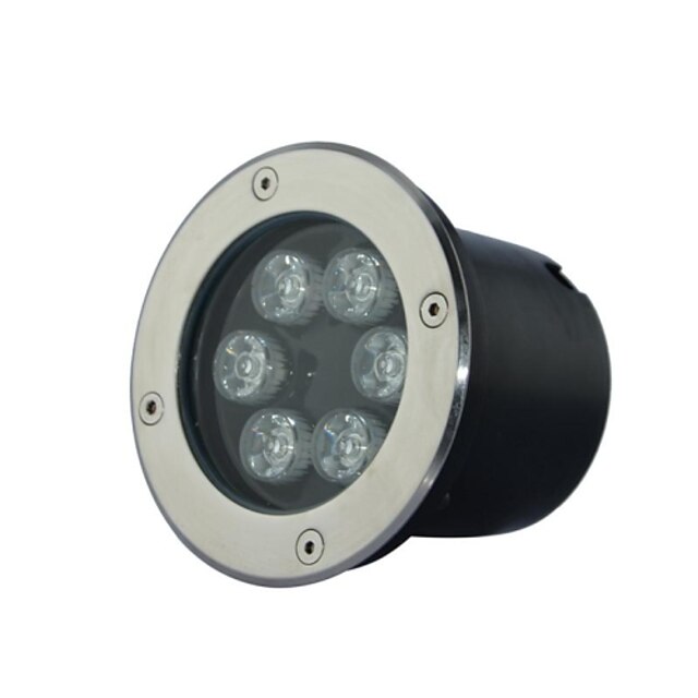  6 LED High Power Varm / Ren / Cool White Underground Ljus AC85-265V