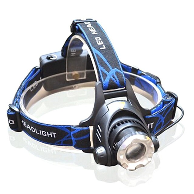  3 Headlamps Headlight Zoomable >200 lm LED LED 1 Emitters 3 Mode with Batteries and Charger Zoomable Adjustable Focus Multifunction / Aluminum Alloy
