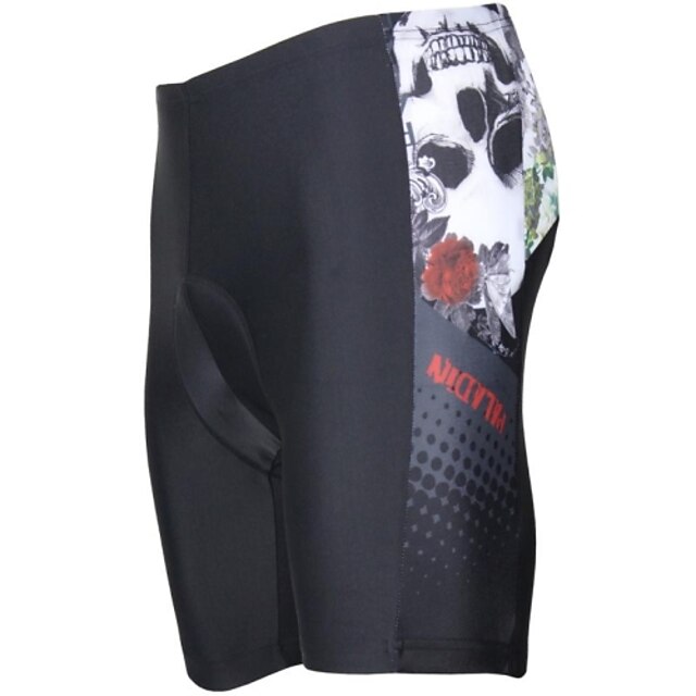  ILPALADINO Herren Gepolsterte Fahrradshorts Sommer Lycra Polyester Fahhrad Kurze Hose Hosen Gepolsterte Shorts / Gämse 3D-Pad UV-resistant Atmungsaktiv Sport Tier Straßenradfahren Bekleidung