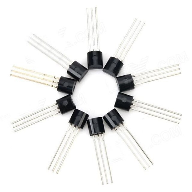  30V NPN Triode tehotransistori Package Transistor - Musta (10 kpl)