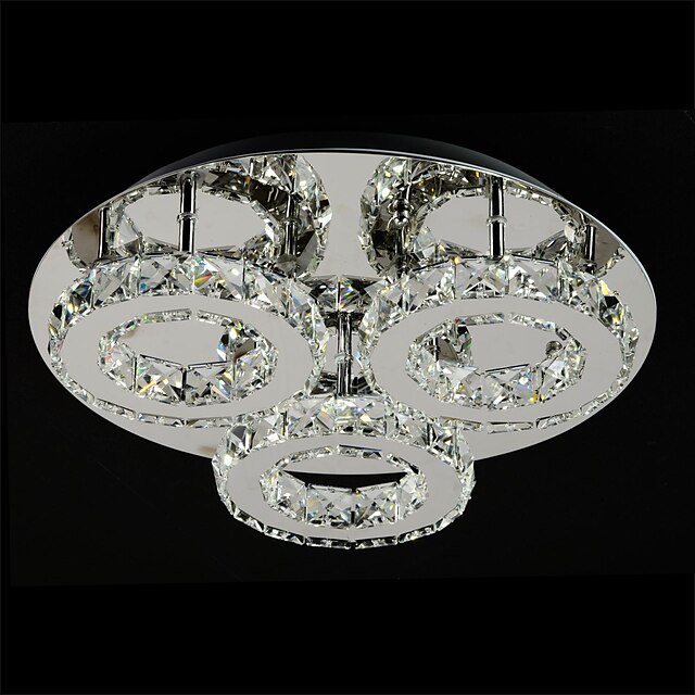  1-Light 40 cm (15,9 inch) LED inbouwspots metaal chroom modern eigentijds 110-120v / 220-240v