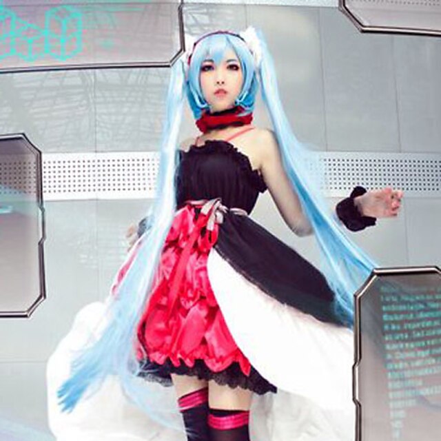  Inspired by Vocaloid Miku Video Game Cosplay Costumes Cosplay Suits / Dresses Dress Bracelet Necklace Costumes / Headband / Headband