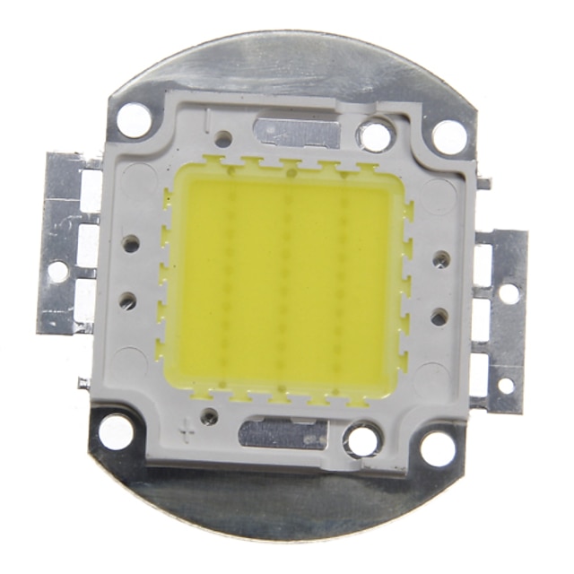  1PC DIY 30W 2800-3200LM Warm White Cold White Naturally White 3000-6500K  Light Integrated LED Module (DC33-35V 0.8A) Street Lamp for Projecting Light  Gold Wire Welding of Copper Bracket