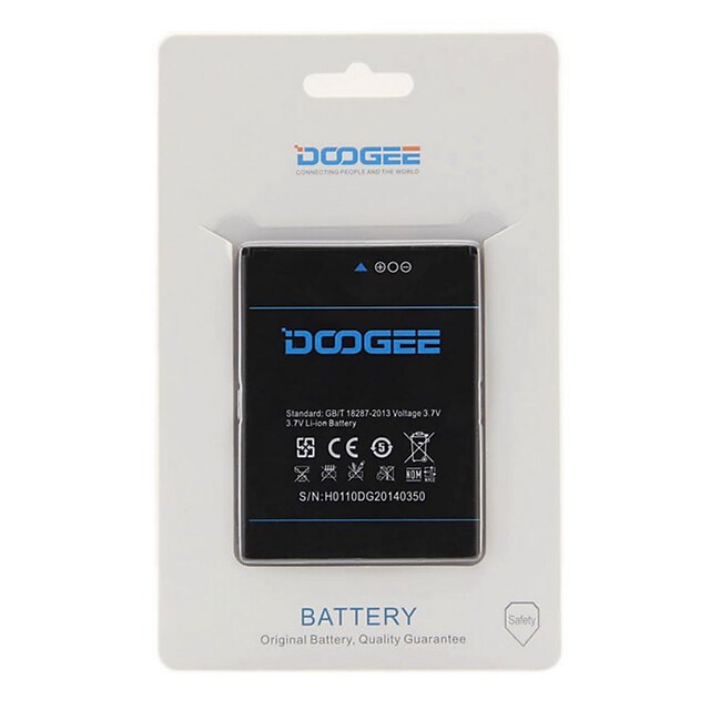  Vervangende mobiele telefoon batterij voor DOOGEE TURBO DG2014 (3,7 V, 1750 mAh)