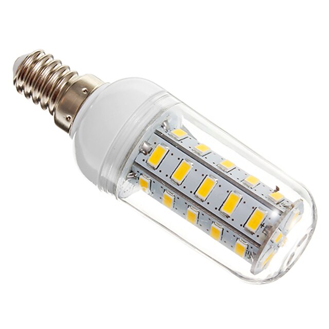  brelong 1 ks e14 36led smd5730 dekorativní kukuřičná světla ac220v teplá bílá