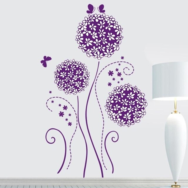  Frankie ™ plante blomster DIY Aftagelig Wall Stickers
