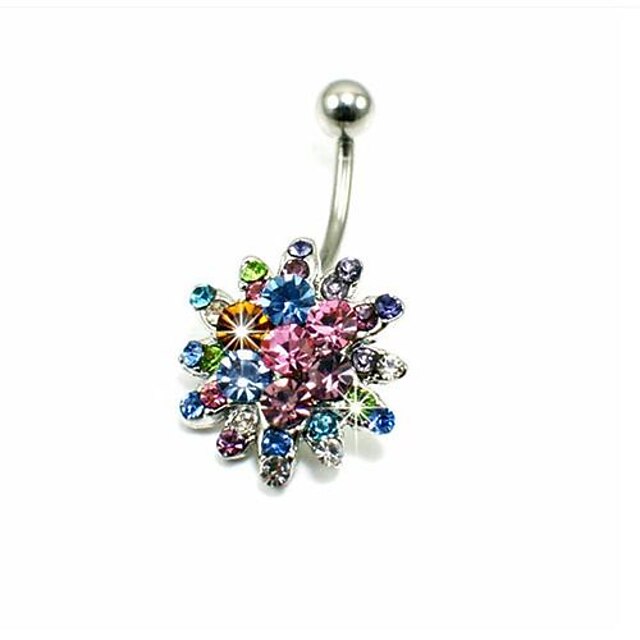  Dames Lichaamssieraden Navelring / Navel Piercing Kristal Dames / Luxe Kristal / Gesimuleerde diamant Kostuum juwelen Voor Dagelijks / Causaal 1.6*0.6*1.0 cm Zomer