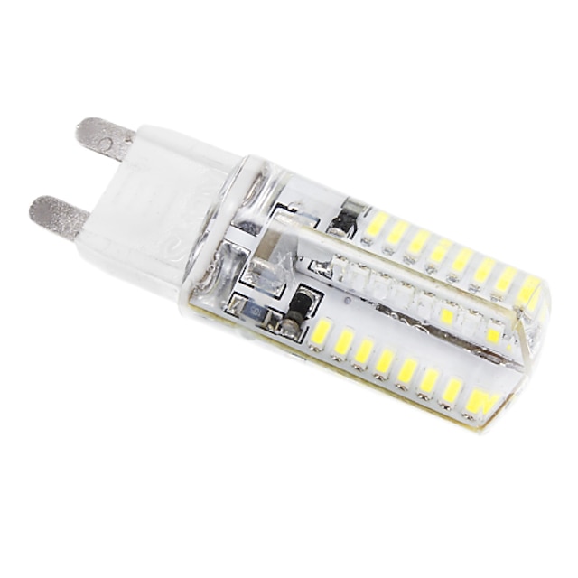  LED kukorica izzók 384 lm G9 T 64 LED gyöngyök SMD 3014 Hideg fehér 220-240 V / #