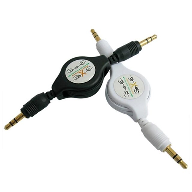  stereo 3,5 mm løftbare aux kabel bil audio aux kabel mp3 ipod til iPhone