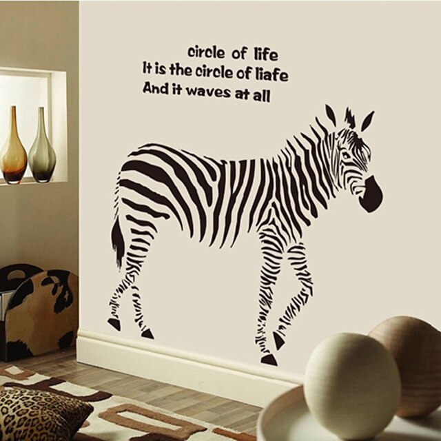  Zebra Pattern Wall Sticker(1PCS)