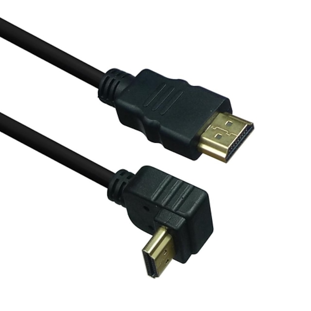  LWM ™ سرعة عالية HDMI الذكور إلى 270 درجة الكوع الذكور كابل 3FT 1M عن التلفزيون عالي الوضوح 1080p PS3 اكس بوكس ​​دي في دي ظل السحاب