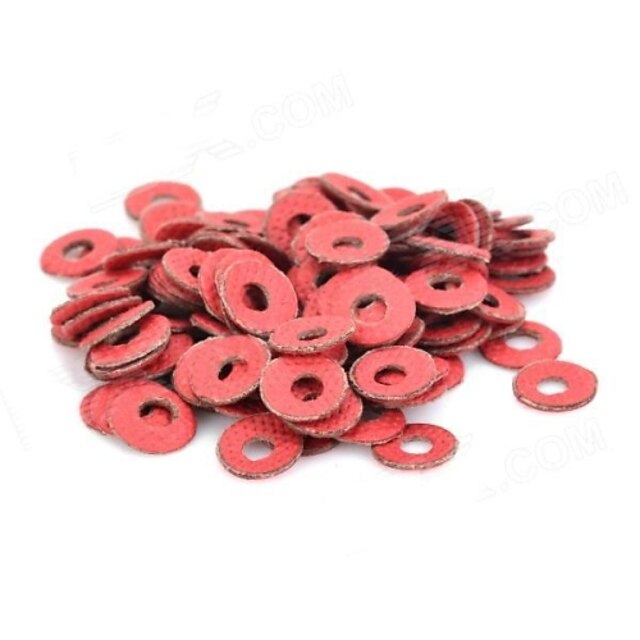  M3 Insulating Spacer Washer - Red (100 PCS)