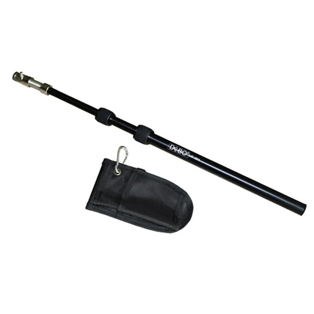  Vysouvací rameno montáž DSLR Rig Podpora Rod s Belt kapsa pro Video Camera Camcorder-černá + Sliver