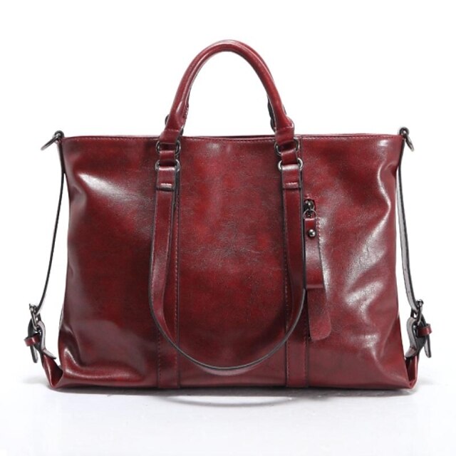  Women's New Fashion Faux Leather Totes Shoulder Bags Handbag