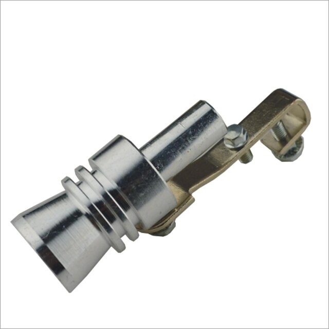  Car Turbo Sound Whistling Turbocompresor - Silver (Size XL)