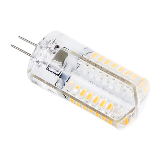  3 W LED kukorica izzók 448 lm G4 T 64 LED gyöngyök SMD 3014 Meleg fehér Hideg fehér 220-240 V