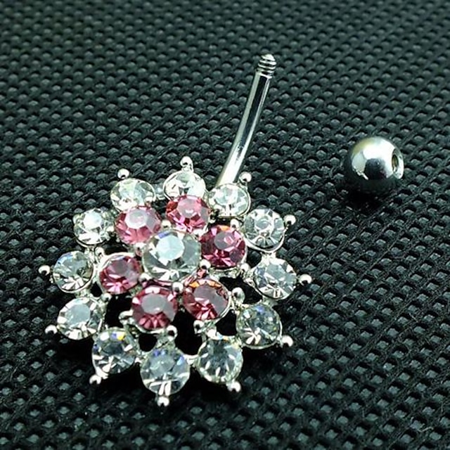  Dam Kroppssmycken Navel Ring / Belly Piercing Kristall Lyx Kristall / Diamantimitation Kostymsmycken Till Julklappar / Dagligen / Casual 2.5*2.2*1.5 cm Sommar