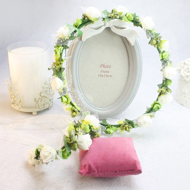  Silk Headwear / Wreaths with Floral 1pc Wedding / Special Occasion Headpiece