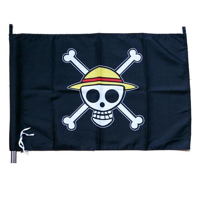  Cosplay Accessories Inspired by One Piece Monkey D. Luffy Anime Cosplay Accessories Flag Terylene Men's New Hot Halloween Costumes