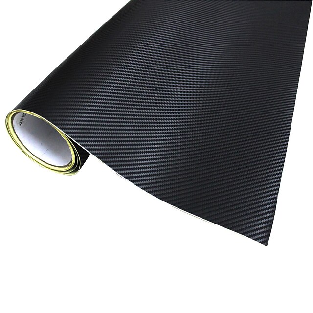  Merdia украшения 3D ПВХ Carbon Fiber Film Wrap стикер для носителей черный (127 х 50 см)
