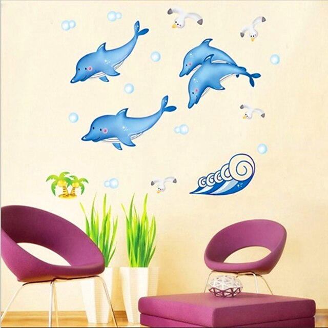  Dolphin Pattern muur sticker (1st)