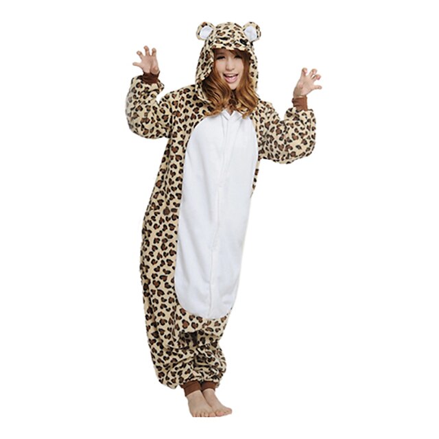  Erwachsene Kigurumi-Pyjamas Bär Tier Pyjamas-Einteiler Polar-Fleece Braun Cosplay Für Herren und Damen Tiernachtwäsche Karikatur Fest / Feiertage Kostüme