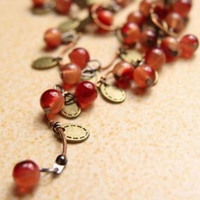  J&G New Fashion Thailand Style Sweet Cherry Shaped Necklace